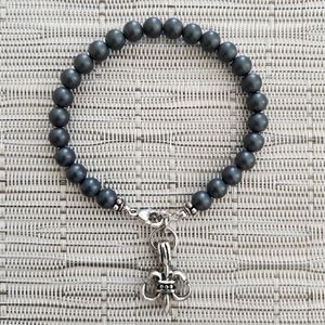 MENS CUSTOM  (NOT CHEAP STRETCH ) ROCK STAR BRACELET   HEMATINE